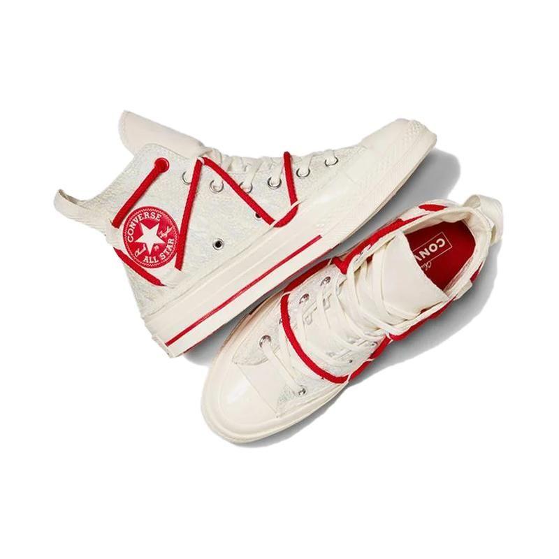 Converse Кроссовки унисекс Chuck 70 с двойным кружевом High Year of the Dragon Cream Egret Red A08701C