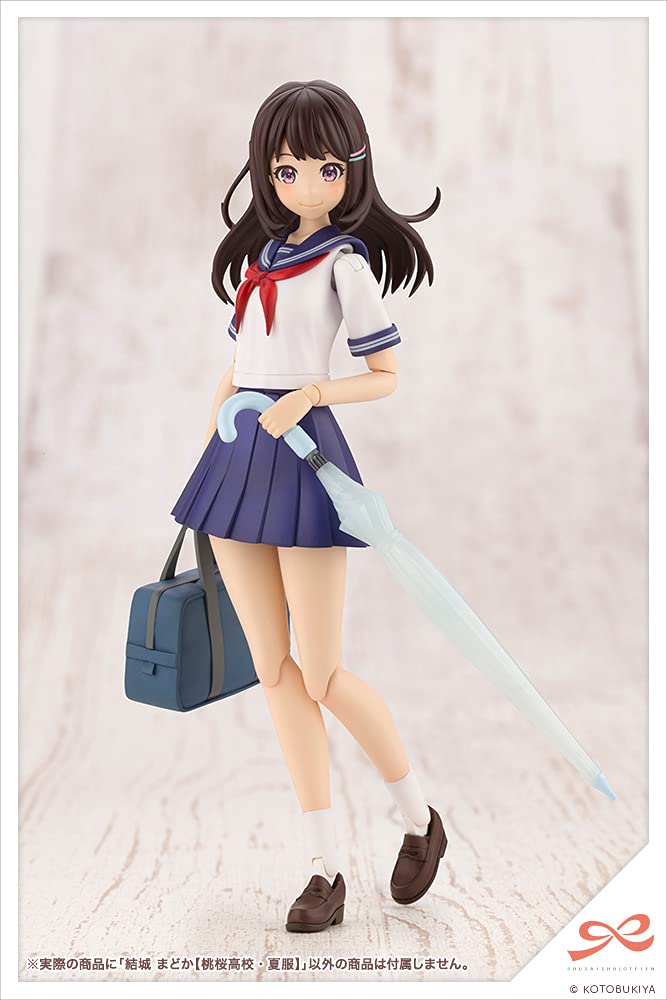 KOTOBUKIYA Sosai Garden Юки Мадока, высокая, масштаб 150 мм, пластиковая модель JK009 для девочек [школьная/летняя форма Момодзакура] приблизительно. 1/10