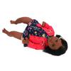 Reborn Toddler Dolls 23.6 Inch Cute African American Baby Dolls Toy Kid Birthday Gift