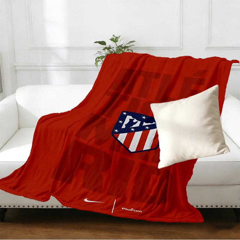 Atletico Madrid Print Blanket - Soft & Comfortable, for Bedroom, Travel, Sofa, Home Decoration - Birthday Christmas Gift for Friend