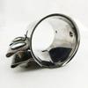 Stainless Steel 1.65-3.0"Exhaust Pipe Connector Tube Adapter Joiner Sleeve Clamp Exhaust Tube Pipe Connector Joiner Length 87mm