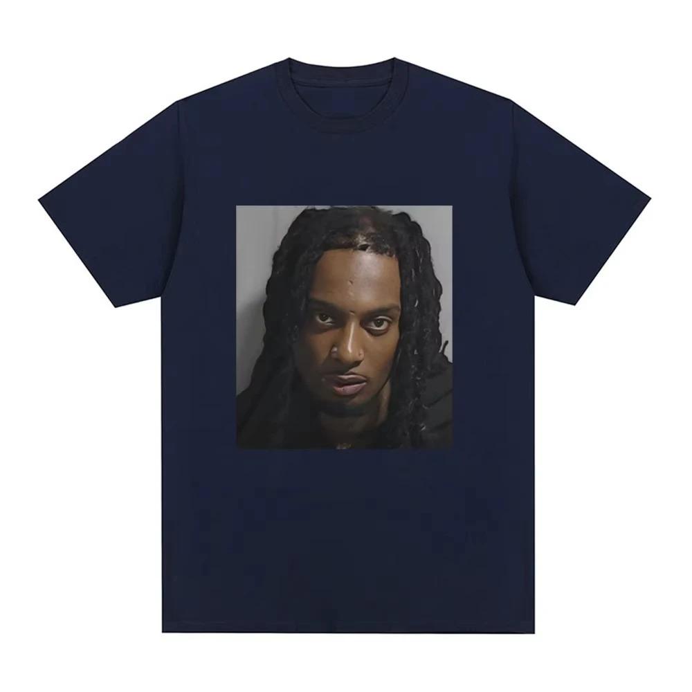 Apper Playboi Carti Фото из полицейского участка Графическая Футболка Мода Винтаж Хип-Хоп Унисекс Высокое качество Короткий рукав Классическая Уличная одежда Для пар