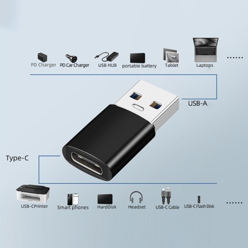 USB3.2 Male To Type C Female Converter, Fast Charging & Synchronization Support, Notebook, Smartphone, Tablet Connection