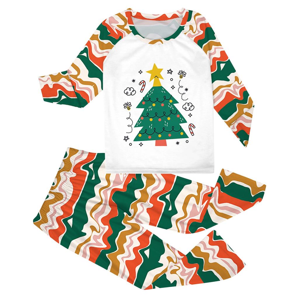 Рождественский комплект для семьи, родителей и детей, предметы интерьера, рождественская пижама, комплект из двух предметов