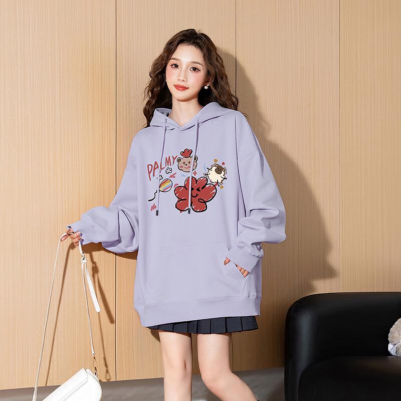 Женский худи TonLion с граффити, длинный рукав