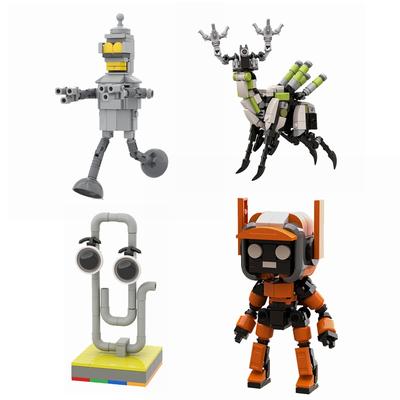 MOC Игровые Кино Фигурки Робот Бендер Травоядное K-VRC Клиппи Раскрывающий Возраст Мир Строительные Блоки Игрушки идеально для Детей Подарки