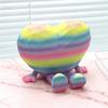 Sitting Heart Ornament Cute Heart Figurine with Movable Legs Home Office Desk Shelf Love Heart Statue Gift for Lovers Friends