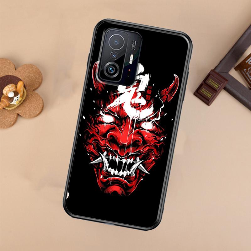 Чехол Демон Ханя Они для Xiaomi POCO X7 Pro X3 X5 X6 F3 F5 F6 M6 Pro 11T 12T 13T 14T Pro 13 14 Ultra