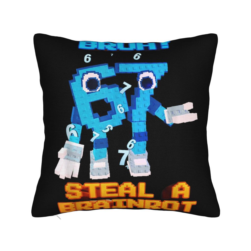 67 Шесть Семь 6-7 Забавная Итальянская Мем-Подушка для Мозга Наволочка Мягкая Наволочка Милая Забавная Наволочка для Дивана Спальни Домашний Декор