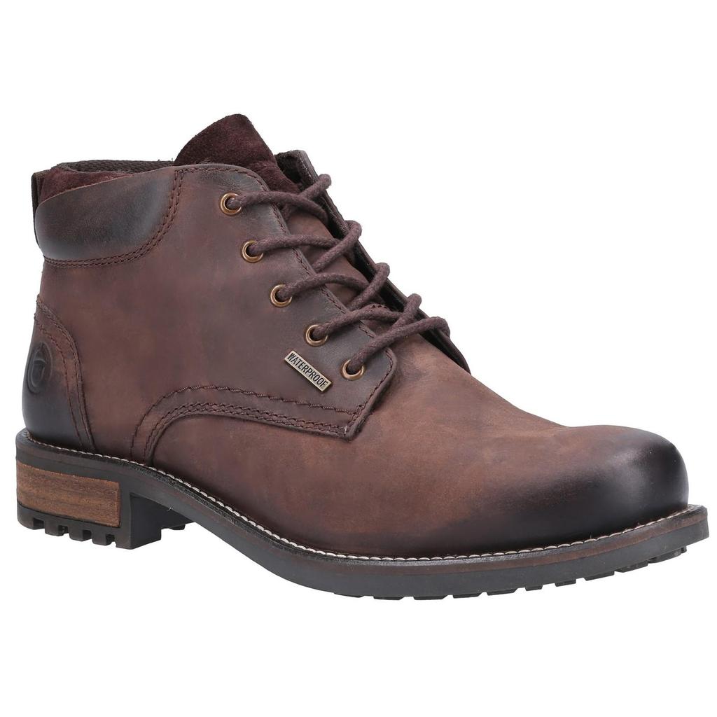 COTSWOLD Mens Woodmancote Leather Combat Boots