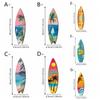 Retro Beach Surfboard Decor Colorful Wooden Surfboard Sign Funny Surfboard Ornaments  Summer Home