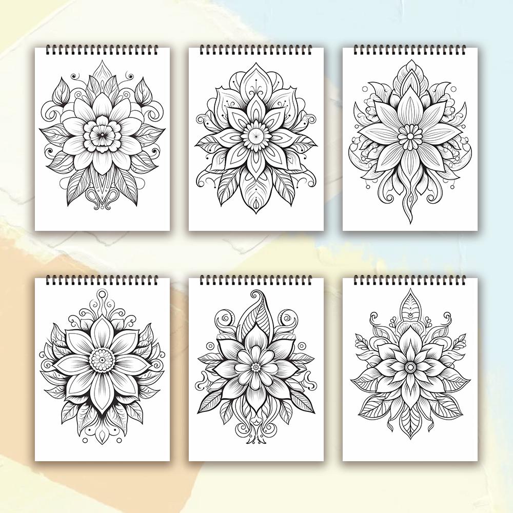 1 шт., Книжка-раскраска для взрослых - 30 различных узоров, 100 г/м², 11,2x8,3 дюйма Снятие стресса, Пасха, День рождения, Подарок на День святого Валентина