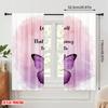 2pcs 2D flat printing Party Window Curtains Love Yourself Plenty Give Polyester Without Electricity Birthday Party for Home
