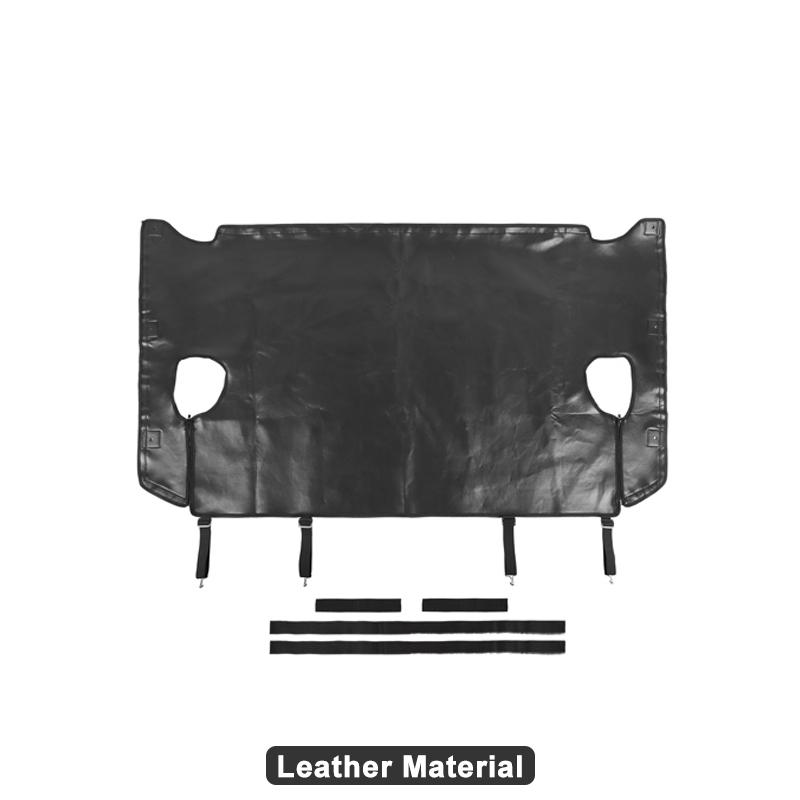 TESIN Trunk Leather/Oxford Cloth Isolation Cover Mat for Jeep Wrangler JK 2007-2017 4-doors Car Rear Tailgate Pet