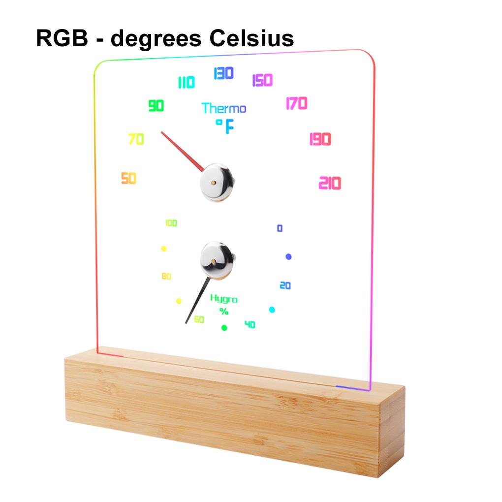 2 в 1 Термо-гигрометр для дерева в помещении Термометр-гигрометр Аксессуары для паровой бани Сауны