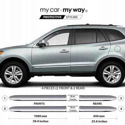 Хромированные защитные накладки дверей Hyundai Santa Fe