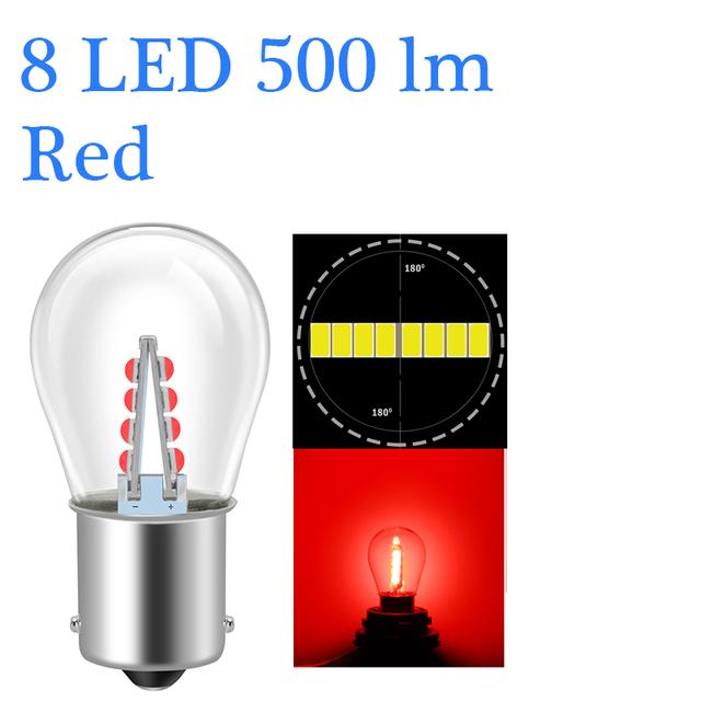 8/16 3030 чипов Led P21w Ba15s автомобильный светильник S25 1156 автомобильный сигнал поворота заднего хода лампа Drl белый 6000k 12 В 24 В