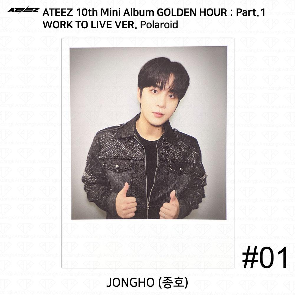 ATEEZ Golden Hour Part.1 Work To Live Ver Photocard Polaroid Disc KPOP K-POP
