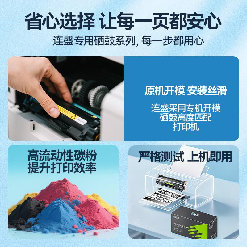 Liansheng Compatible with Lenovo CM7120W Toner Cartridge, Specialized for Lenovo CM7120W, Four Colors, High Capacity