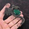 Ограненный замбийский изумрудный кулон, медная проволока, кулон, элегантные ювелирные изделия ручной работы, кулон с драконом, кулон с драгоценным камнем, медные украшения для подарка