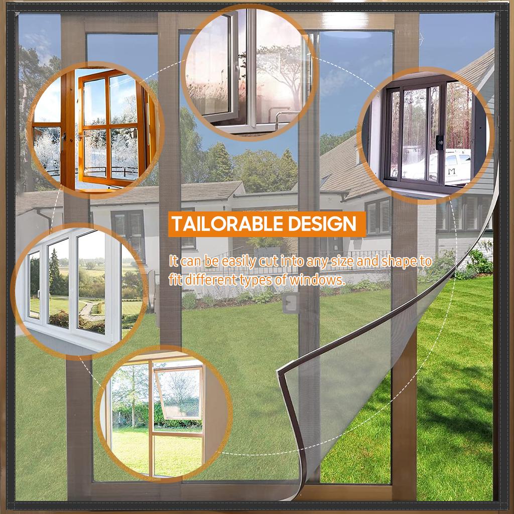 Оконная ширма своими руками с самоклеящимися лентами, бытовая москитная сетка, москитная сетка, москитная сетка