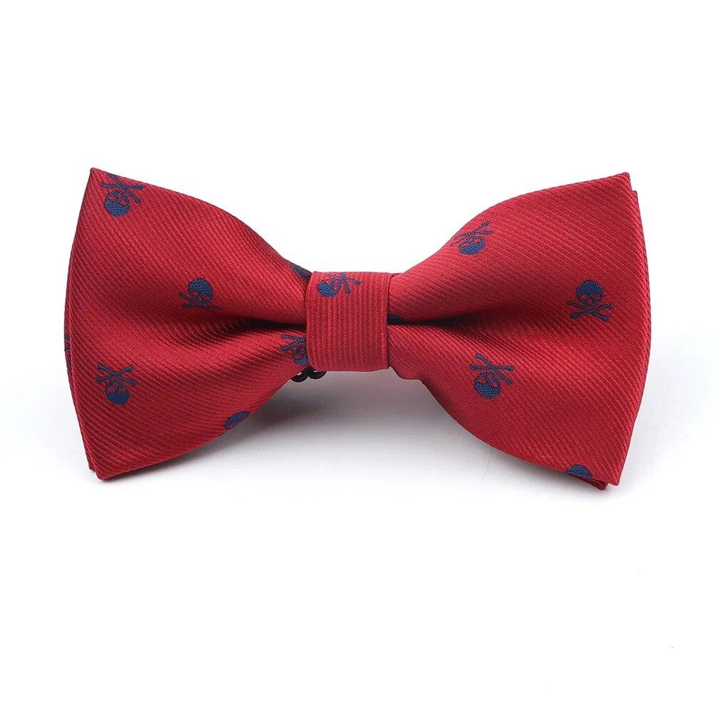 Галстуки с черепом, для мужчин и женщин, классические, полиэстеровые галстуки, модный галстук, вечеринка на Хэллоуин, галстуки