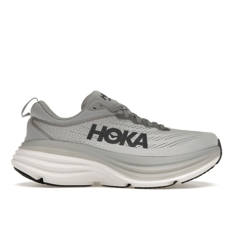 HOKA Bondi 8 Sharkskin Men Sneakers Grey Harbor-Mist 1123202-SHMS
