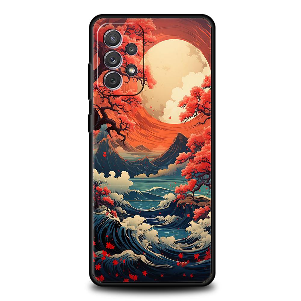 Landscape Painting Phone Case for Samsung Galaxy A15 A14 A25 A54 A34 A51 A71 A72 A73 A32 A52 A52S A11 A21S A31 A41 5G Soft Shell