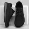 Big Size 47 48 Men's Wide Width Shoes PU Leather Lace-Up Casual Sneakers Wide Toe Minimalist Comfortable Non-Slip Flexible Sole