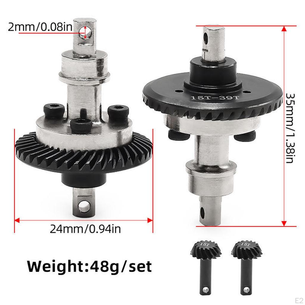 2x Differential Gear Replacement Accessories, Spare Parts ,D349 Pinion Gears RC Car Upgrade Kit