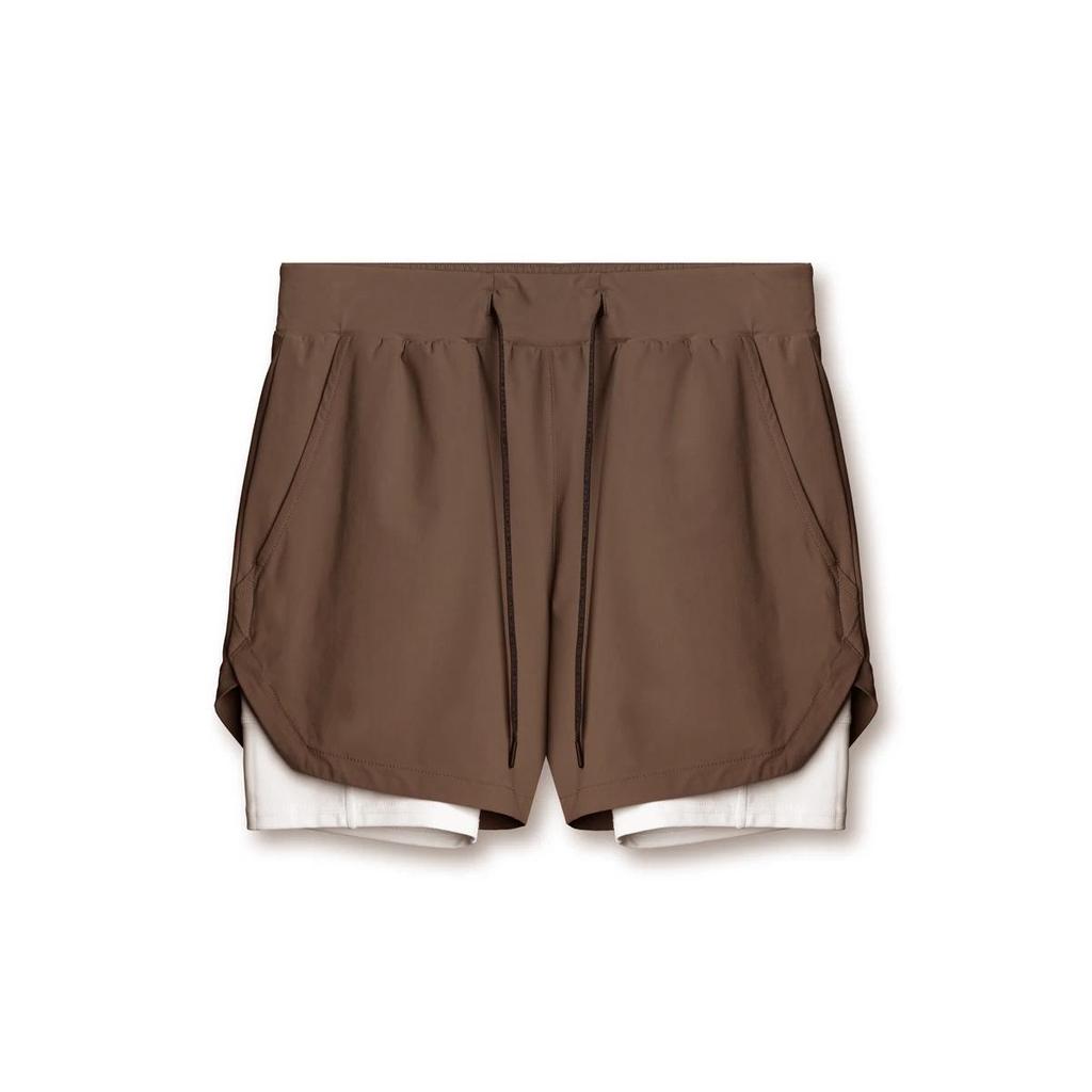 Трендовые летние мужские двухслойные дышащие спортивные шорты 2022 года для бега и езды на велосипеде