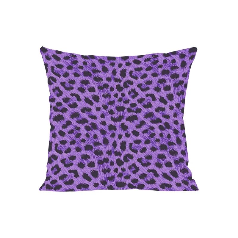 40X40Cm Sofa Cushion Sets In Europe And The United States Fashion Leopard Print Double-Sided Printed Pillowcase Chair Lumbar