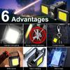 90° Foldable COB Work Light Rechargeable Emergency Light High Lumens Keychain Light  Outdoor