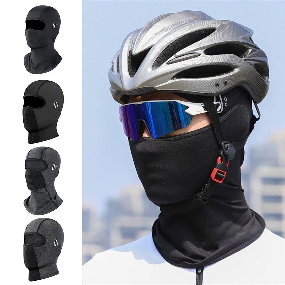 Face Hood Full Face Cap Sun Protection Cooling Neck Ice Silk Headgear Helmet Liner Hats Men Women