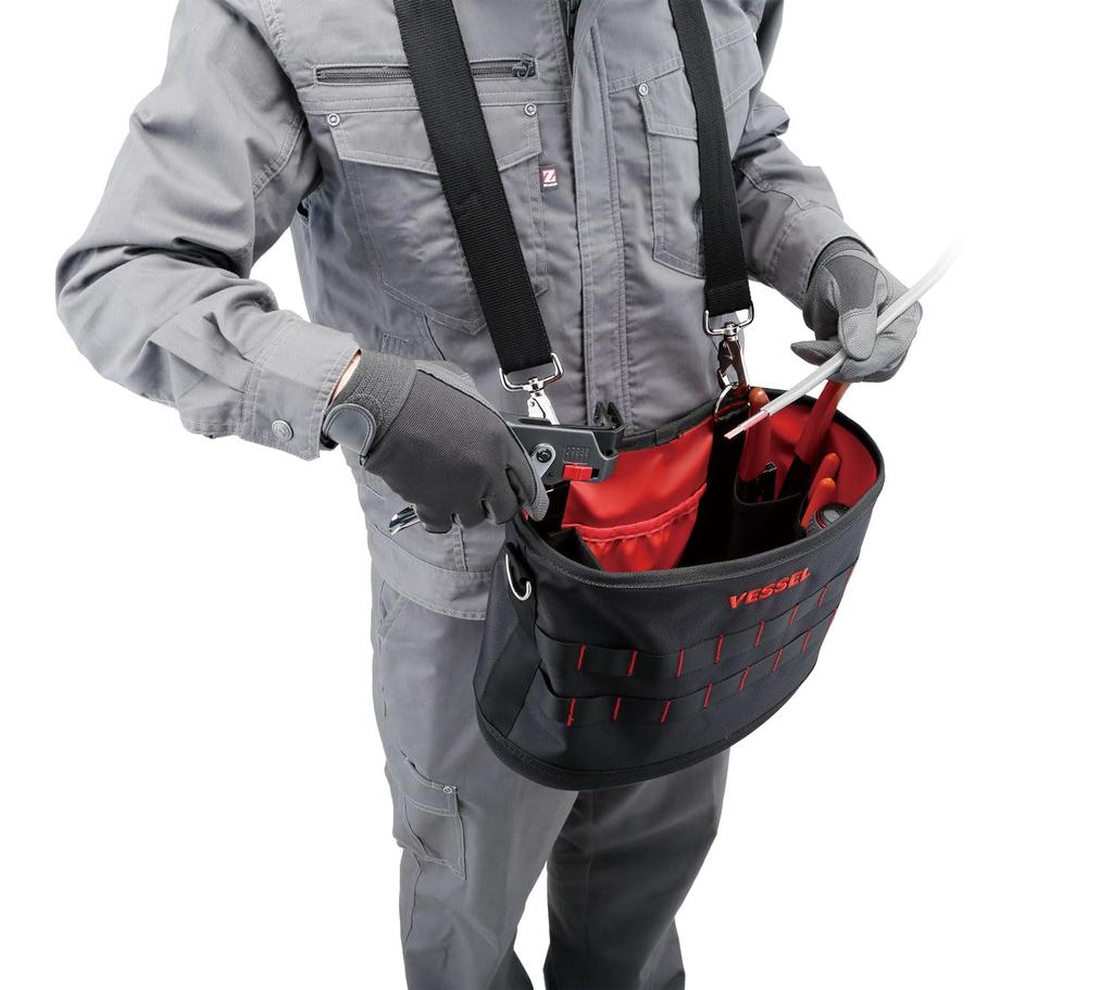 VESSEL Прочное ведро Tough Fit Bucket M Ведро электрика с крюком TBK-300