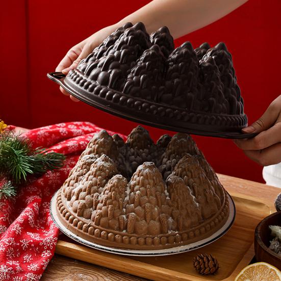 Форма для выпечки «Вулканический лес» Силиконовая форма для торта Гибкая форма для выпечки для тортов своими руками Шоколад Антипригарная Жаростойкая Легкое извлечение Форма для десерта