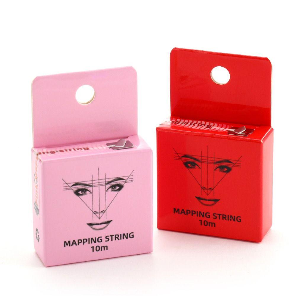 10 м маркер для бровей, нить с предварительно нанесенными чернилами, инструмент для рисования бровей, нить для татуировки бровей, бровей