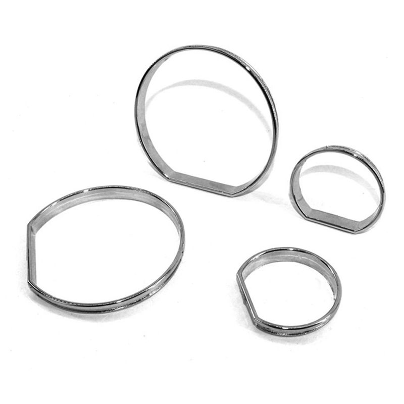 AEA6-Car Front Instrument Trim Frame Speedometer Dial Ring Bezel Car Interior Accessories For BMW 3 Series E46 1998-2007