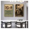 Canvas Painting Vintage Wall Pictures Kraft Poster Coated Stickers Home Decor Gift Johann Sebastian Bach German Musician