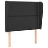 VidaXL Headboard with Ears Black 83x23x118-128 Cm Faux Leather3117888