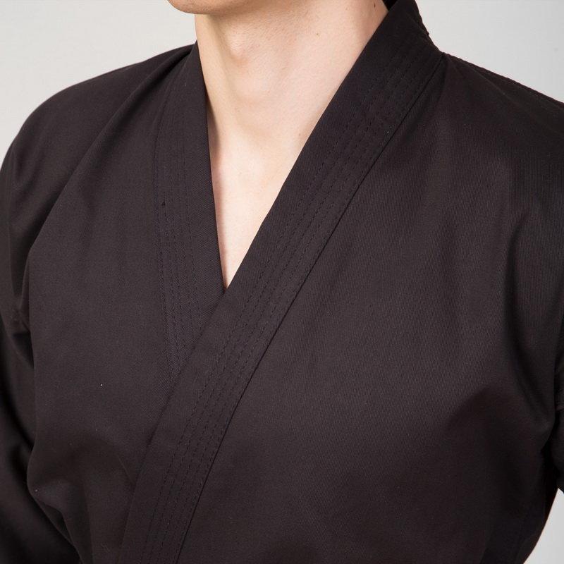 Кимоно для карате черное Matsa MA-0017