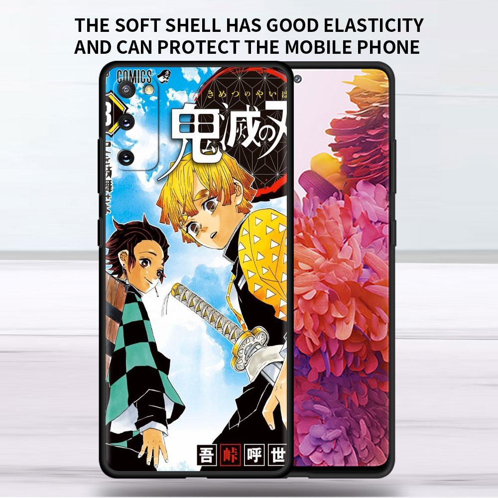Мягкий чехол для Samsung Galaxy Note 20 Ultra 10 Plus Lite A50 A70 A20 A40 A20e 9 8 A60 A10e Funda Чехол для телефона Demon Slayer Shell