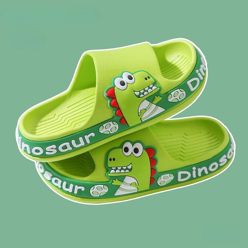 Cute Children Summer Slippers EVA Non-slip Soft Cartoon Dinosaur Slippers for Kids Baby Footwear