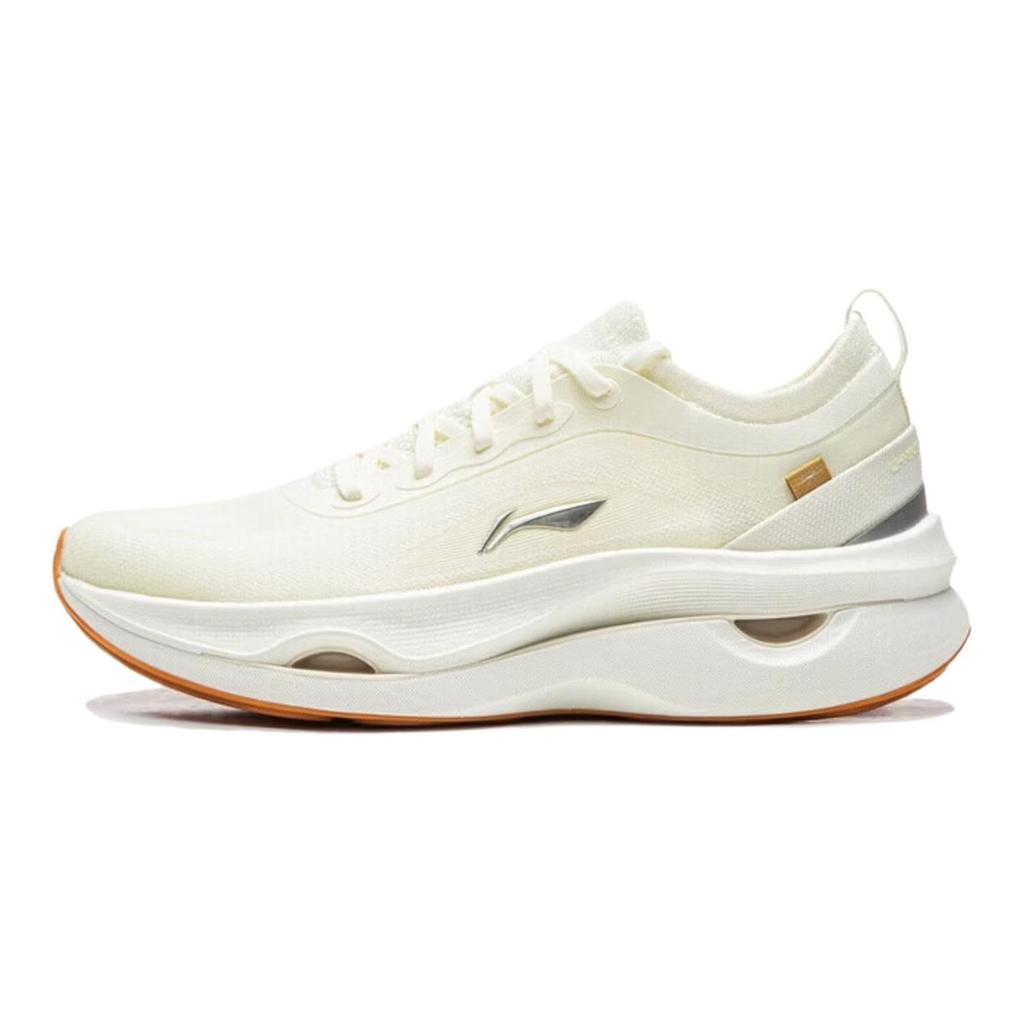 Li Ning Stunning 2 Амортизация Нескользящая Поддержка Легкие Износостойкие Низкие Беговые Кроссовки Женские Слоновая кость ARHW010-1