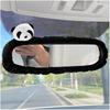 YUYAKESHI Rearview Mirror Cover for Cute Panda Plush Toy Driving Car Room Mirror Rear View Mirror Mirror Car, Decor, Accessories, Cover, (Rearview