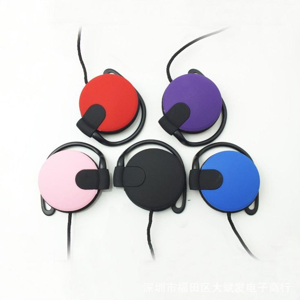 Модный ушной крючок Mega Bass 3,5 мм для наушников с шумоподавлением для ПК / мобильного телефона