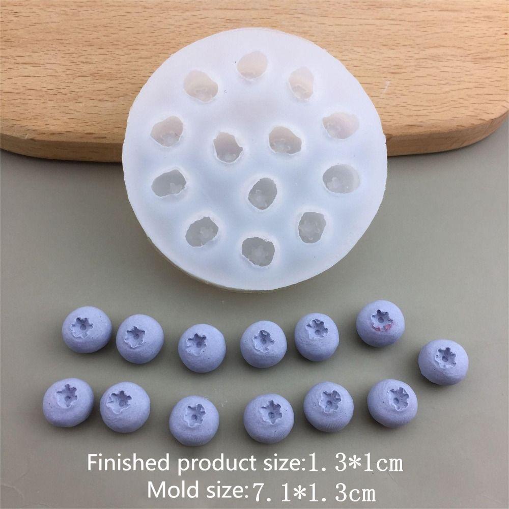 3D Candle Silicone Mold Blueberry Raspberry Shaped Cake Decorating Tool Chocolate Mold  Homemade