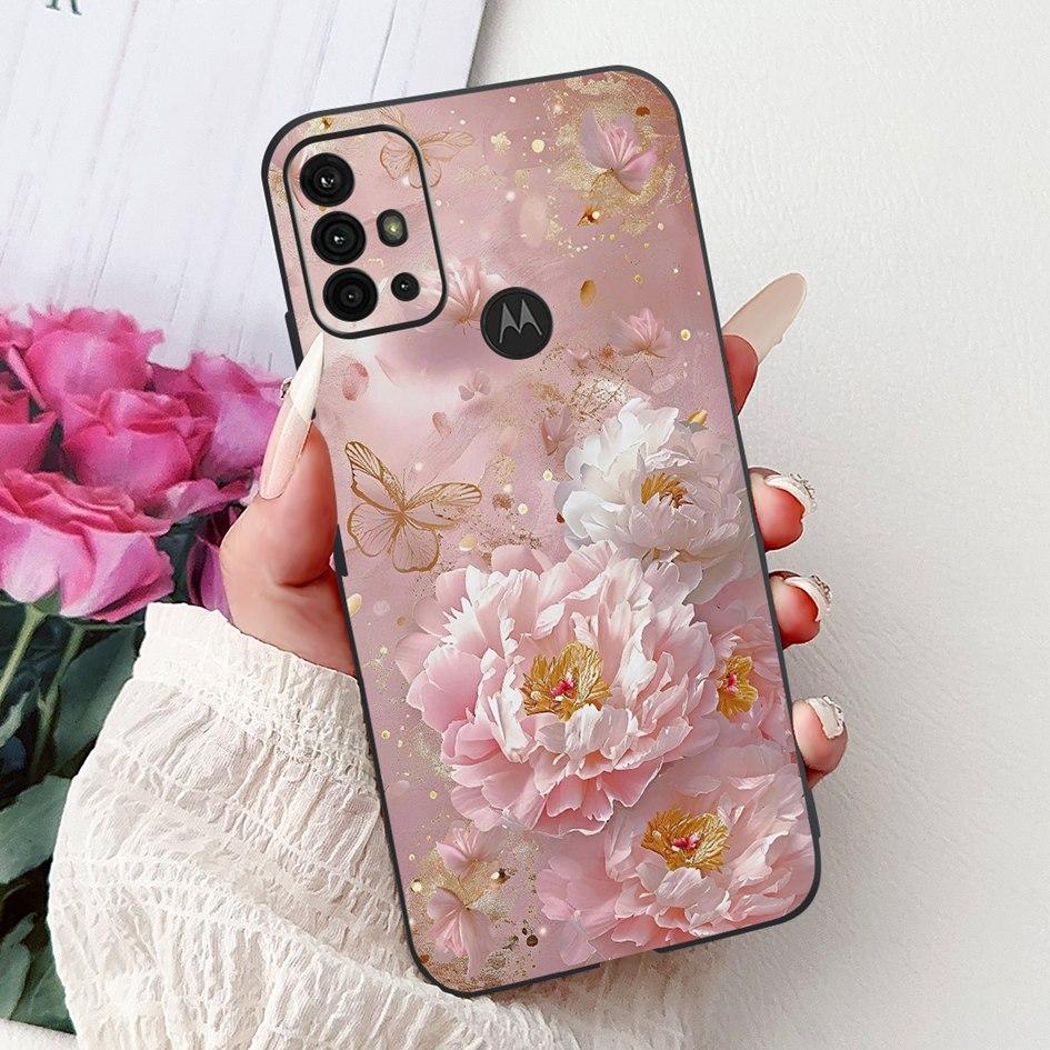 Чехол для Motorola Moto G30 G20 G10 Чехол для телефона Новая Мода Цветок Мягкий Силикон Матовый Бампер на Moto G20 XT2128-1 G 10 G 30 Capa