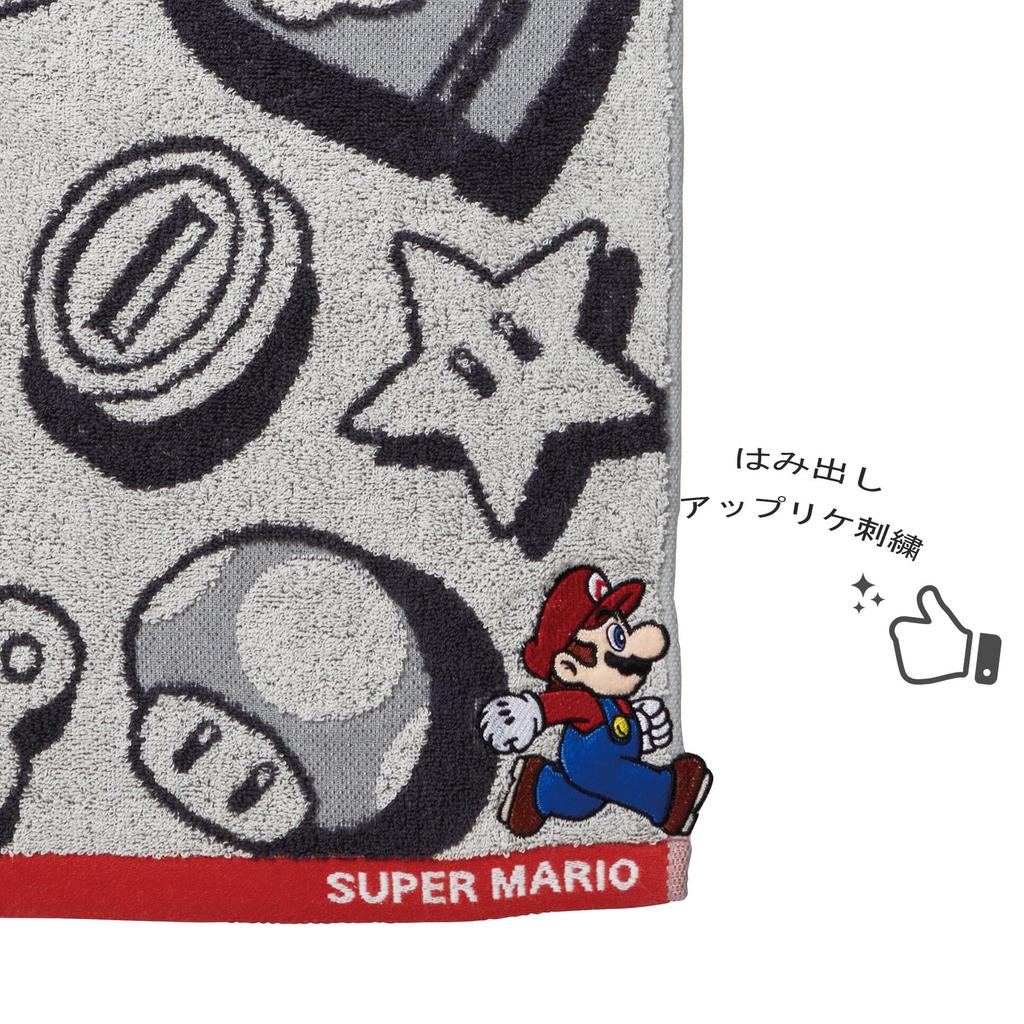 Marushin Лицо Nintendo Марио Персонаж Приключения 4485008100 Полотенце, Мир, 100% Хлопок, Дизайн, Антибактериальное, Дезодорирующее,