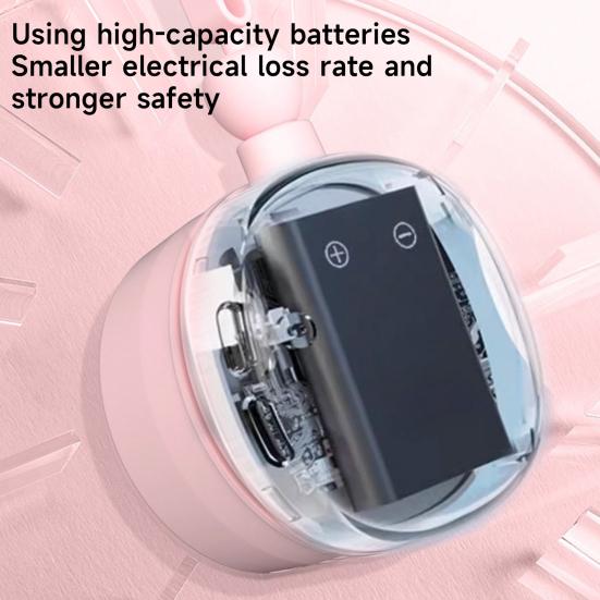 Подвесной вентилятор для шеи без помощи рук, регулируемый на 360 градусов 3-скоростной малошумный перезаряжаемый мини персональный вентилятор для шеи